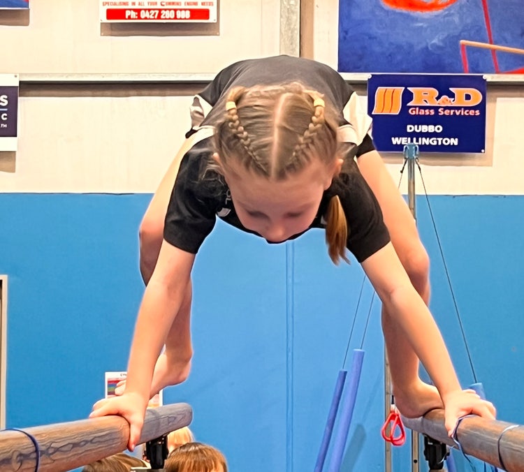 student participating in Sporting Schools Gymnastics